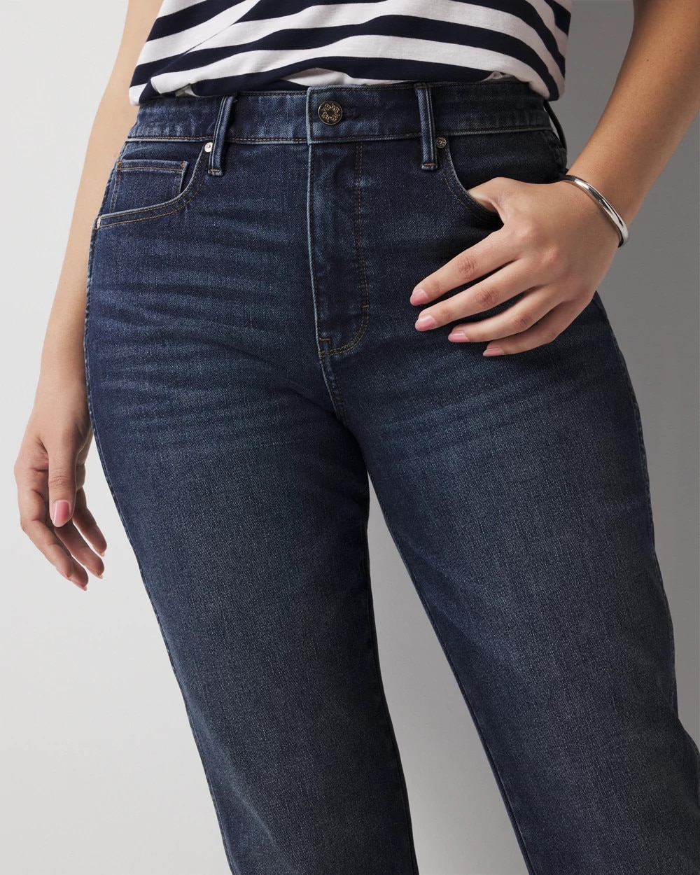 Curvy High-Rise Straight Jeans