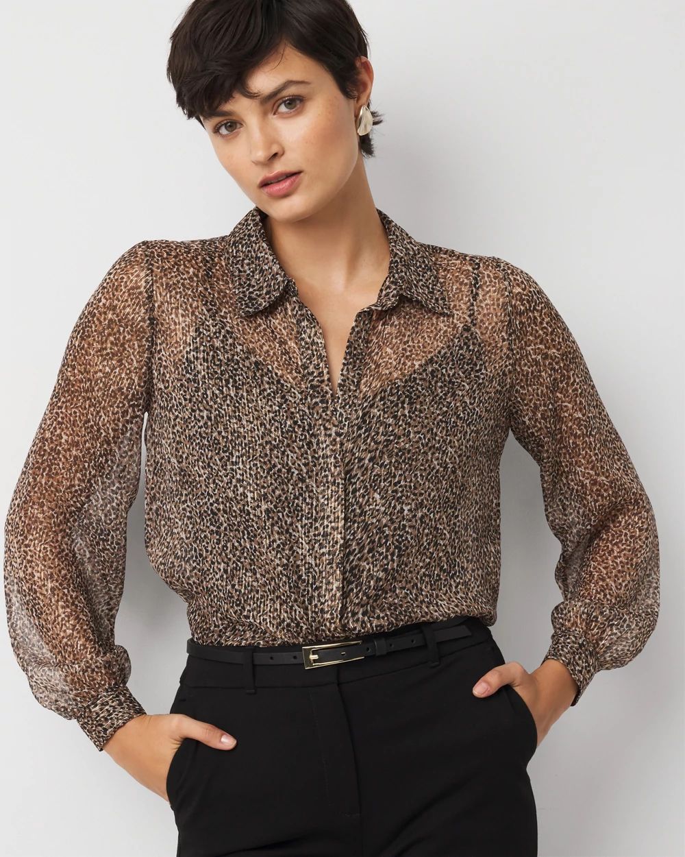 Leopard Print Lurex™ Shirt