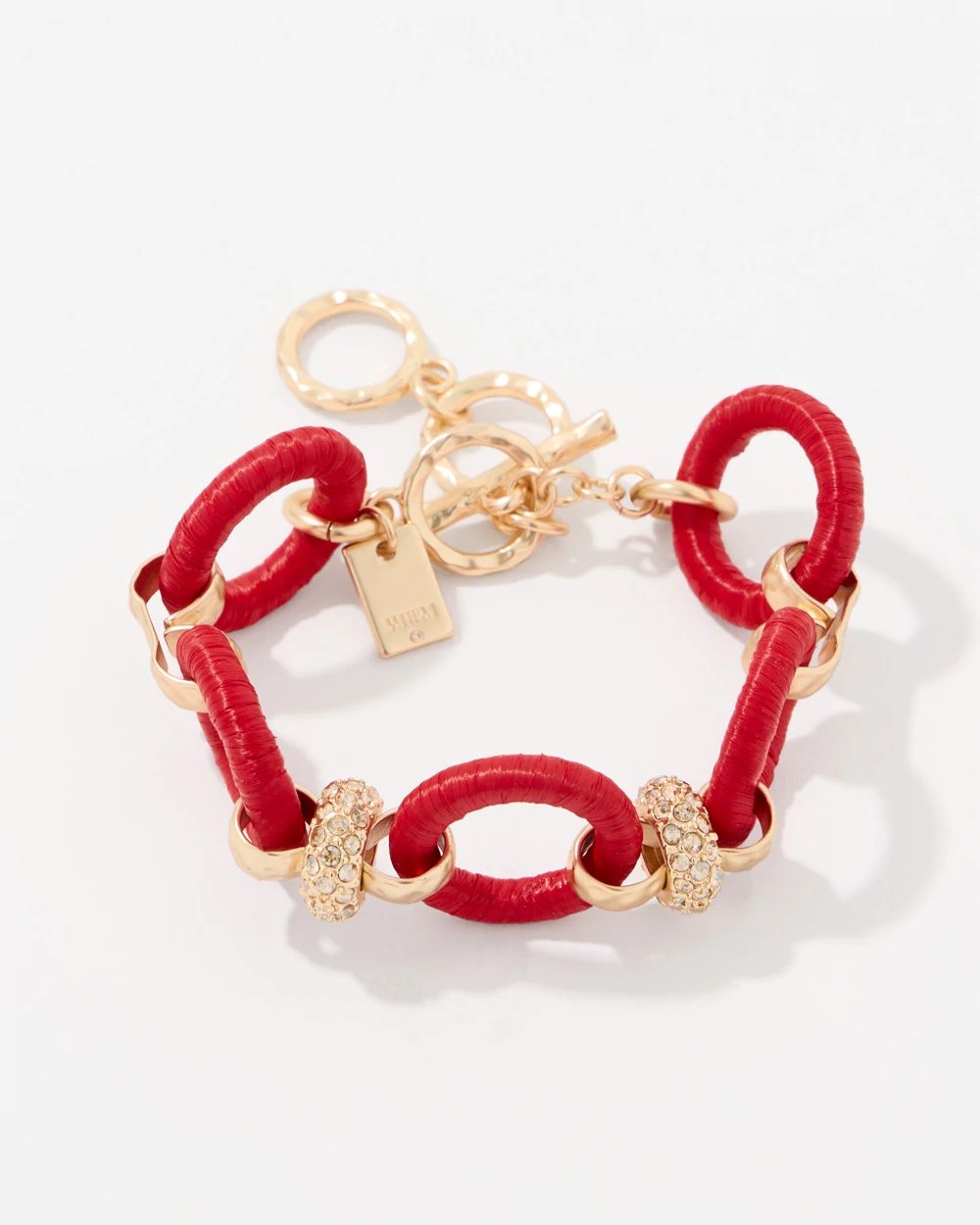 Raffia Toggle Bracelet