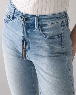 High-Rise Sculpt Tie-Waist Straight Jeans click to view larger image.