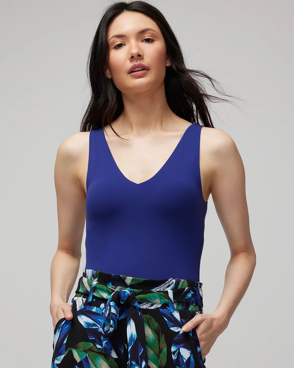 WHBM FORME™ All Ways Stretch Dual Neck Tank