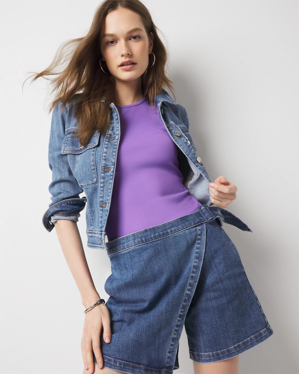 WHBM FORME™ Ribbed Stretch Tank