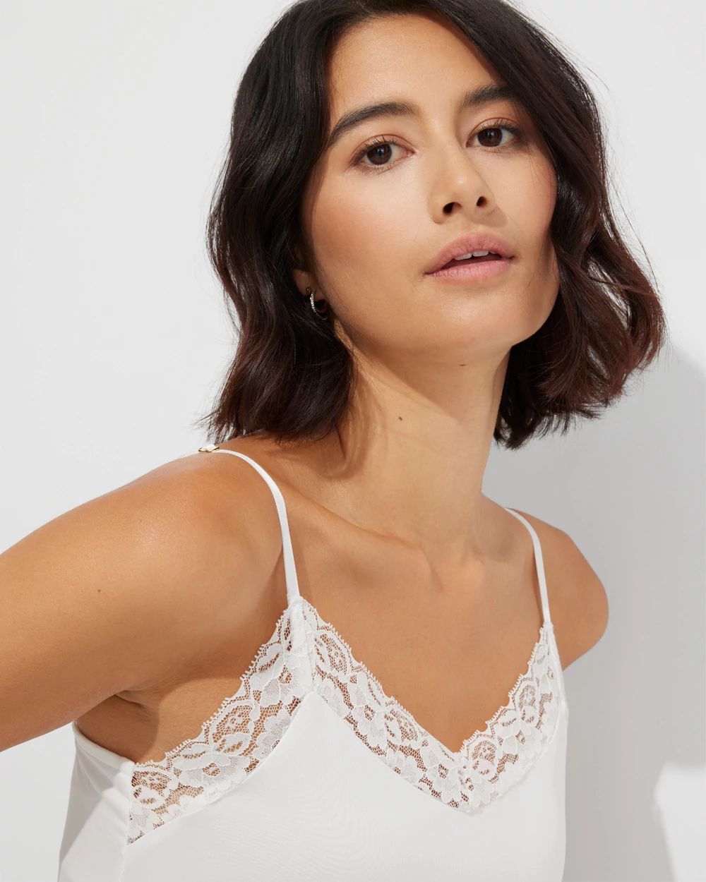 Outlet WHBM Wide-Lace Trim Cami