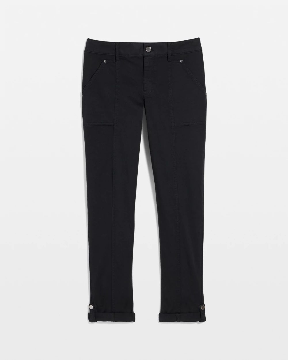 Petite Mid-Rise Pret Crop Pant