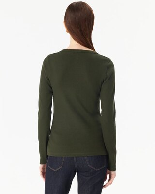 Ribbed Long Sleeve Top click to view larger image.