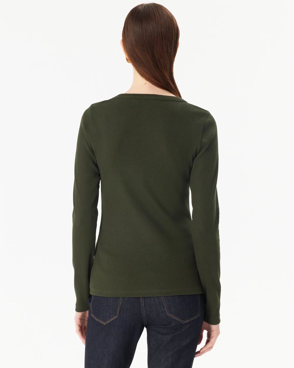 Ribbed Long Sleeve Top click to view larger image.