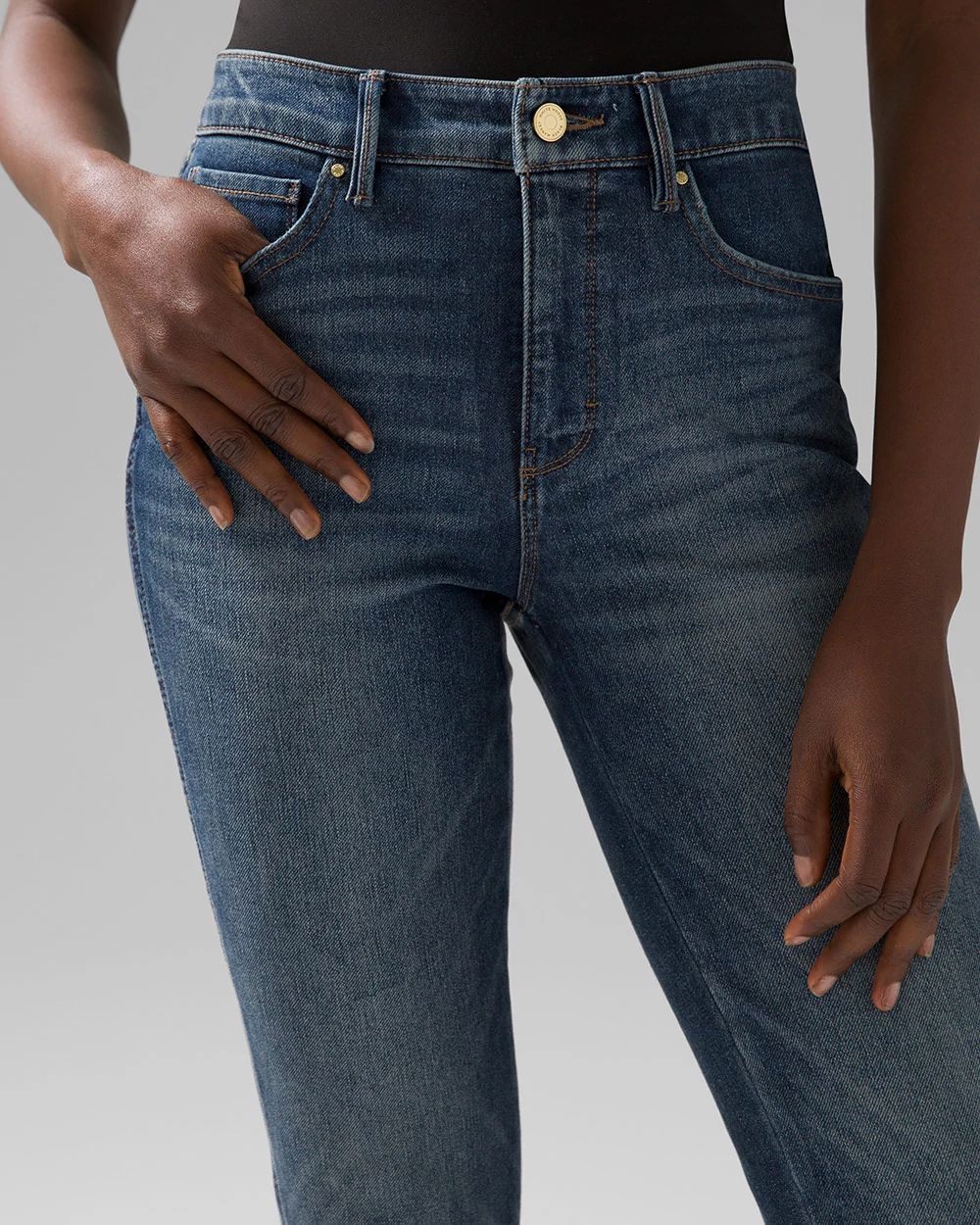 High-Rise Sculpt Straight Jeans click to view larger image.