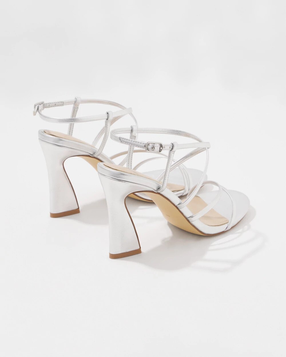 Silver Strappy Sandal - image 4