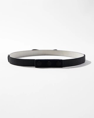 Hematite Bow Stretch Belt