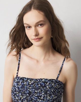 Strapless Mesh Maxi Dress click to view larger image.