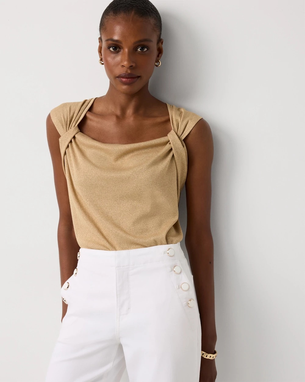 Metallic Knit Tank