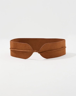Faux Suede Tassel Obi Waist Belt click to view larger image.