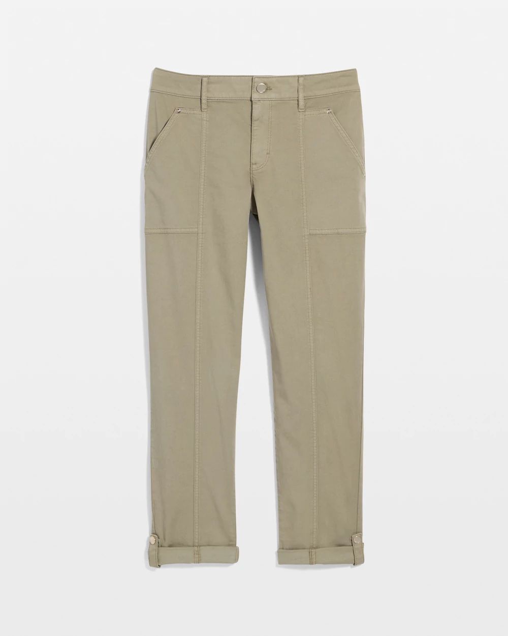 Petite Mid-Rise Pret Crop Pant