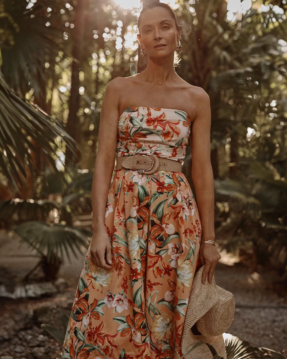 Tropical Bustier Dress