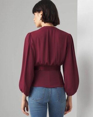 Elbow-Sleeve Corset Blouse click to view larger image.