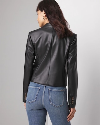 Faux Leather Jacket click to view larger image.