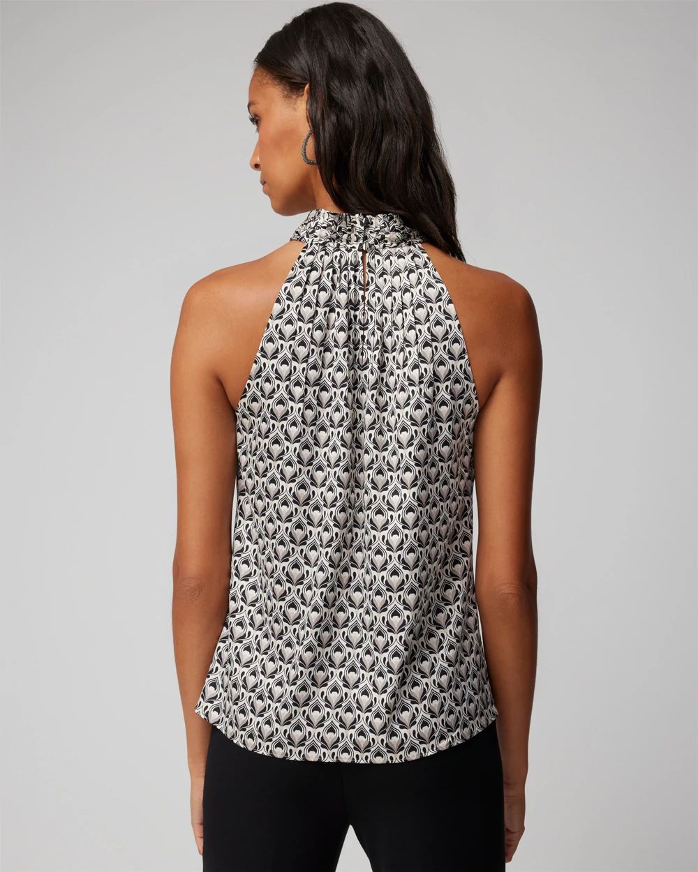 Halter Pleated Shell