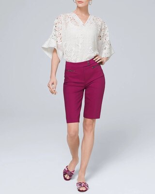 Comfort Stretch Mid-Rise 12-Inch Bermuda Shorts