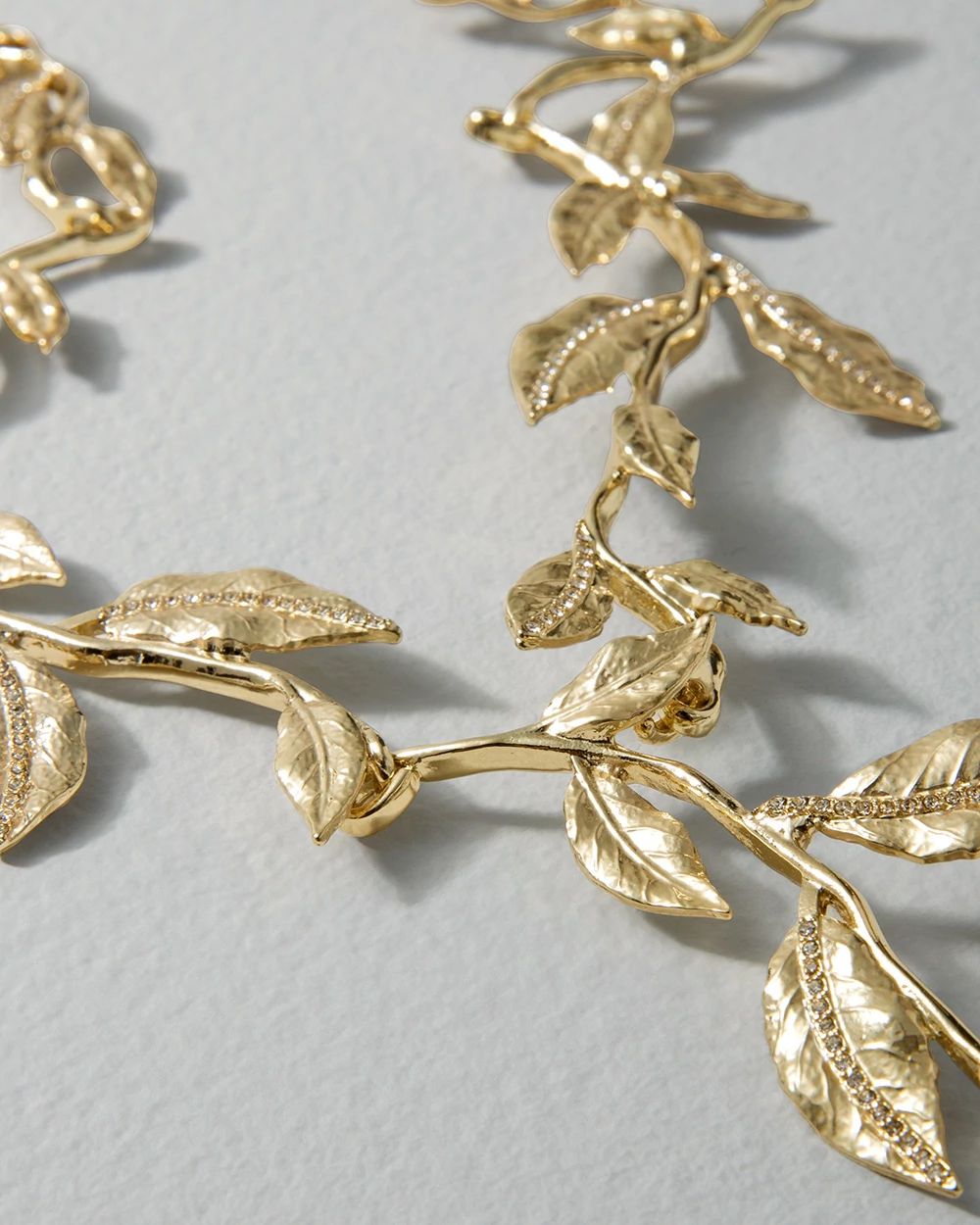 Goldstone OTT Leaf Statement Necklace