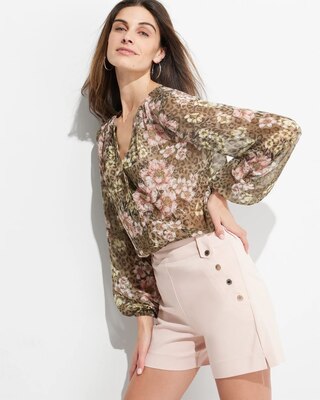 Outlet WHBM Button Shorts