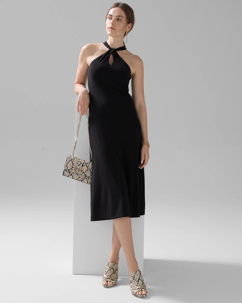 Matte Jersey Halter Dress