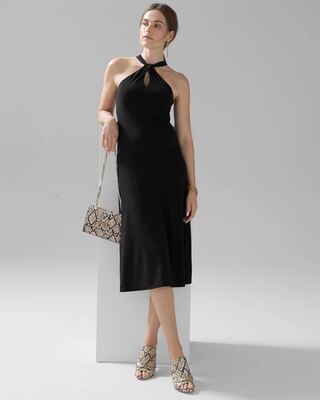 Matte Jersey Halter Dress click to view larger image.