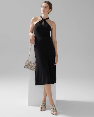 Matte Jersey Halter Dress