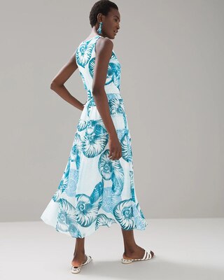 Sleeveless Midi Shirtdress