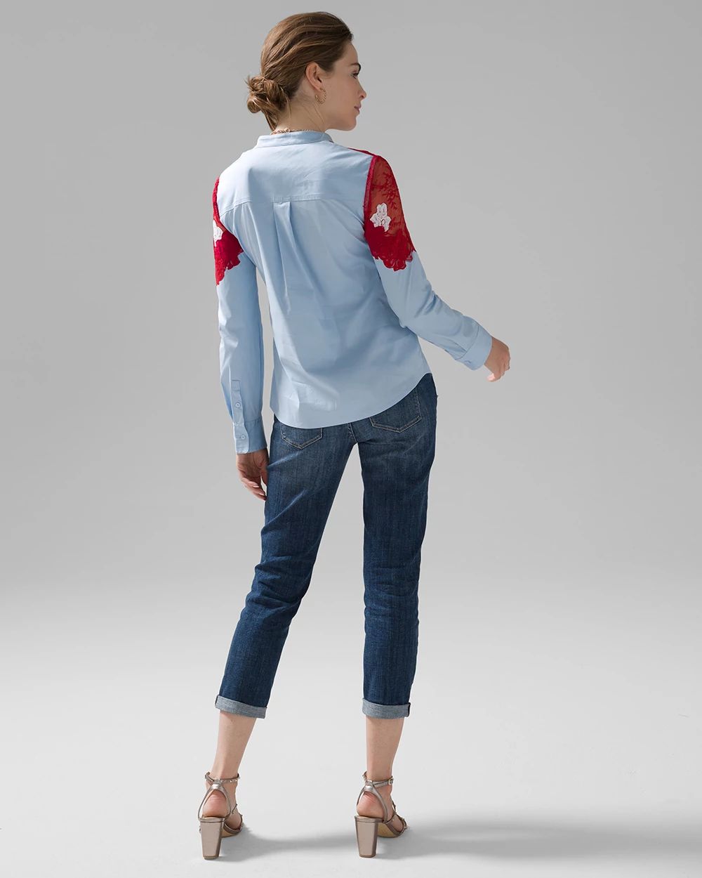 Lace Applique Shirt