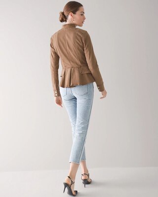 少し豊富な贈り物 | Jacket Moto Peplum White Market Black House 建築物