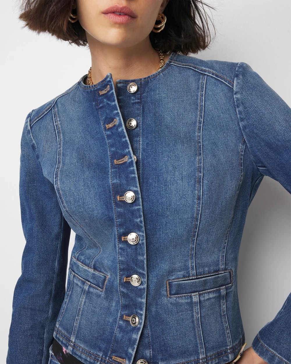 Cropped Denim Jacket