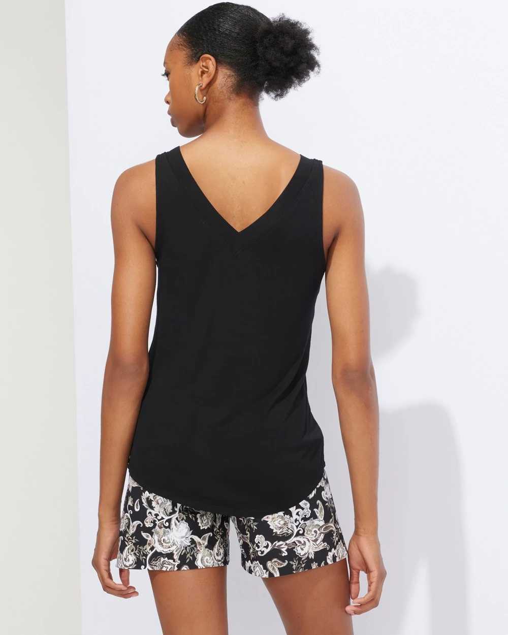 Outlet WHBM Double-V Tank Top click to view larger image.