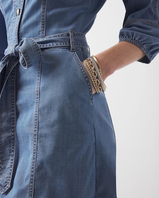 Denim Mini Dress click to view larger image.