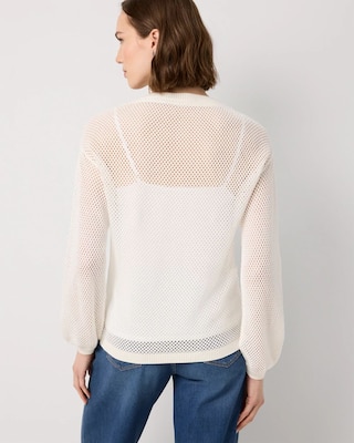 Soutache Boat Neck Sweater click to view larger image.
