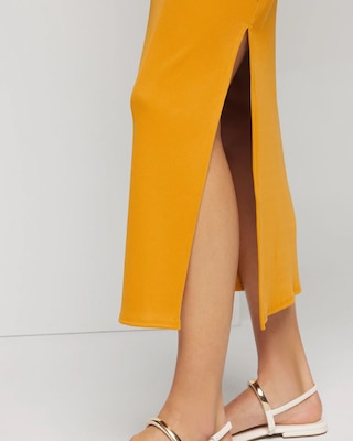 WHBM® FORME Rib Sleeveless Midi Dress click to view larger image.