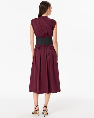 Belted Midi Dress click to view larger image.
