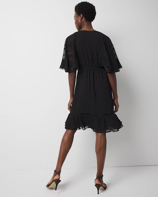 Petite Flounce + Floral Burnout Dress click to view larger image.