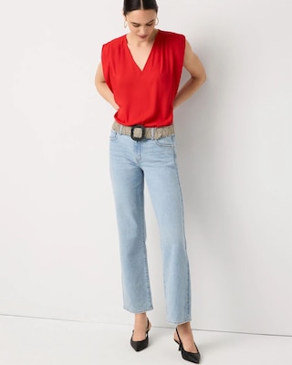 Mid-Rise Straight Ankle Jean click to view larger image.