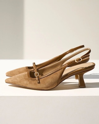 Slingback Kitten Heel Pump