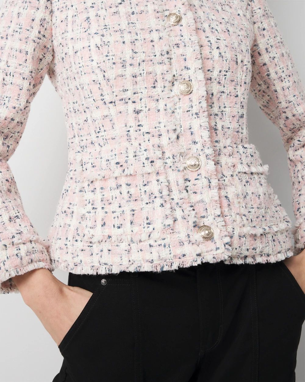 Petite Shimmery Tweed Jacket