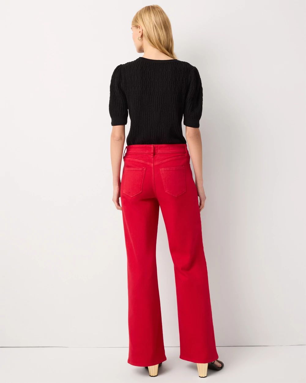 High Rise Wide Leg Jean click to view larger image.