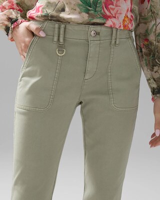 Mid-Rise Everyday Soft Denim™ Utility Slim Ankle Jeans