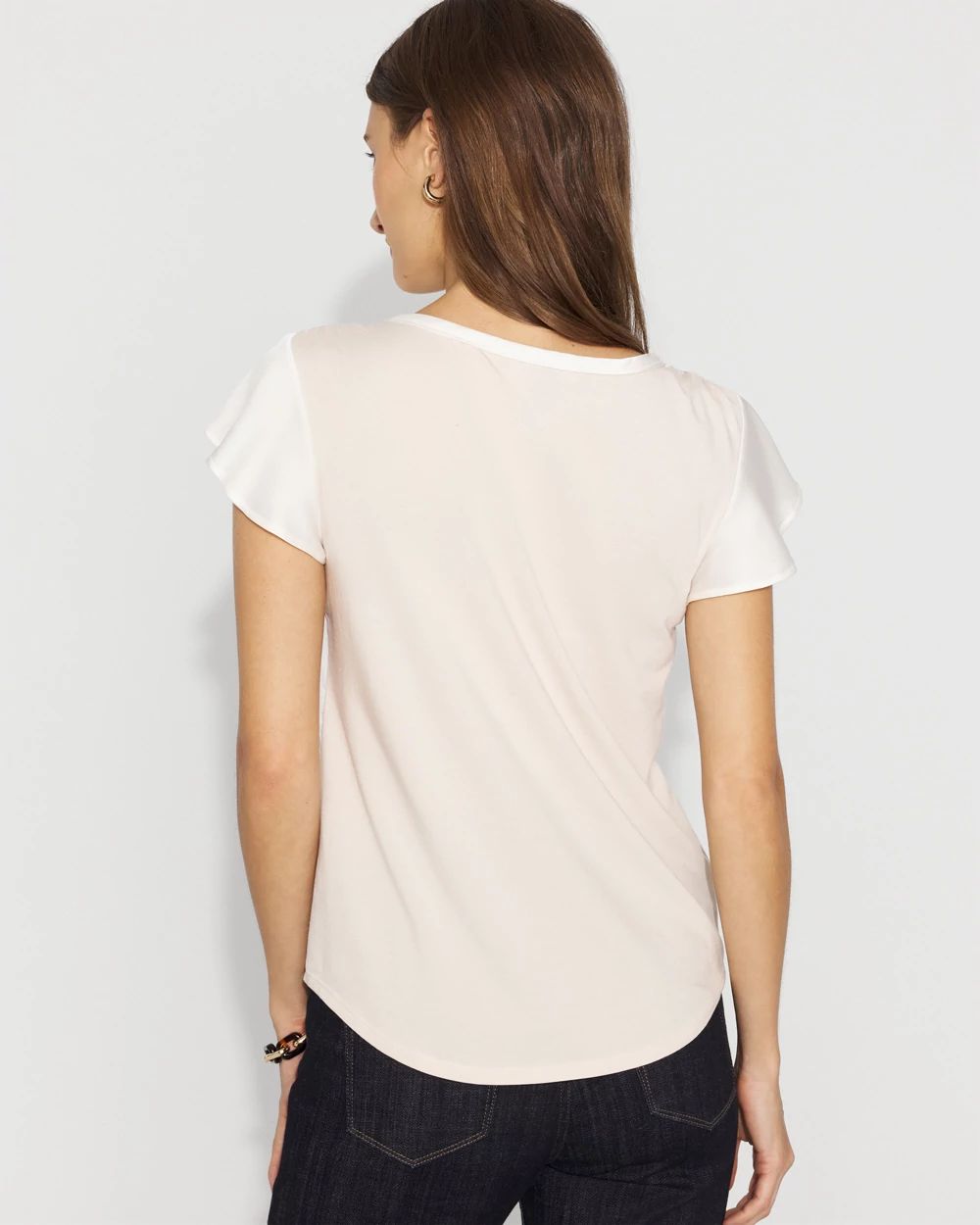 Satin-Front Glamgetter Tee