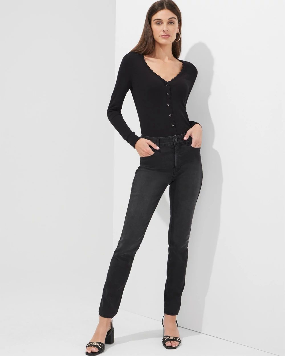 Outlet WHBM High Rise Skinny Jeans