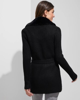 Outlet WHBM Faux Fur Sweater Coat