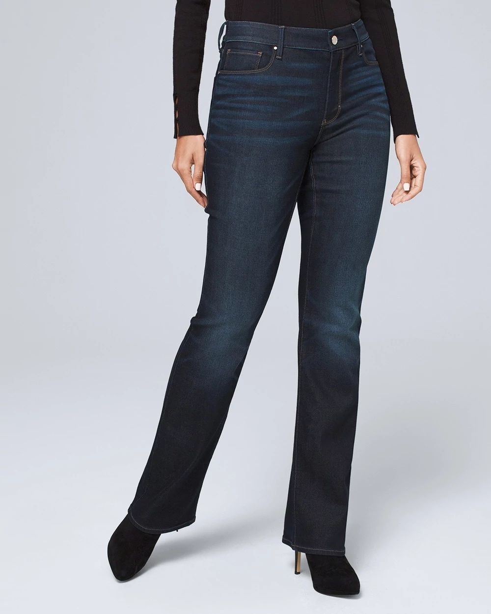 Curvy-Fit Mid-Rise Everyday Soft Denim™ Bootcut Jeans