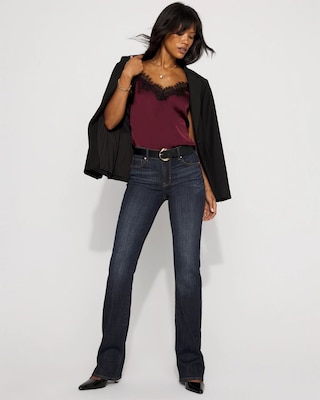 Lace Trimmed Satin Camisole click to view larger image.