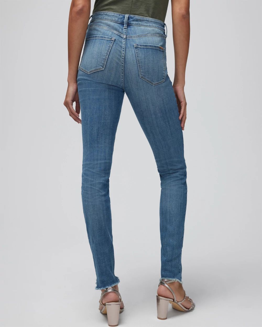 Extra High-Rise Everyday Soft Denim  Skinny Ankle Jeans click to view larger image.