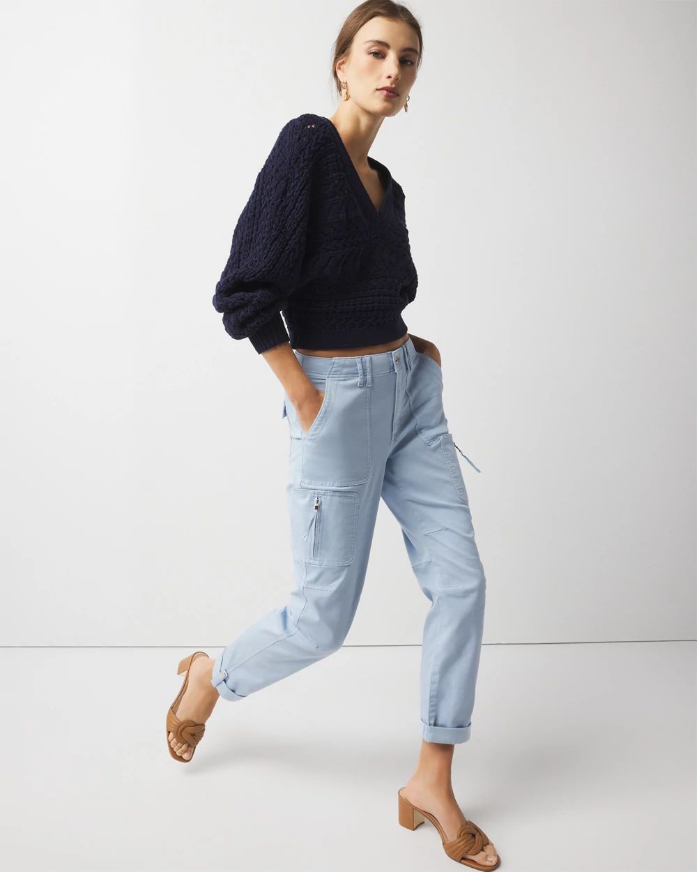 Mid-Rise Pret-A-Pedi Straight Cropped Pants