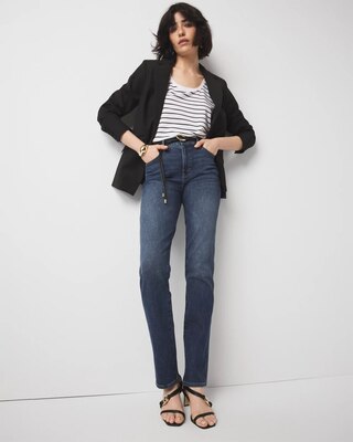 Curvy High-Rise Straight Jeans